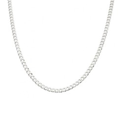 Lant barbati argint rodiat model cubanez 3,5 mm x 55 cm DiAmanti PancerkaC100-55cm-SL (Argint 925‰ 9,3 g.)